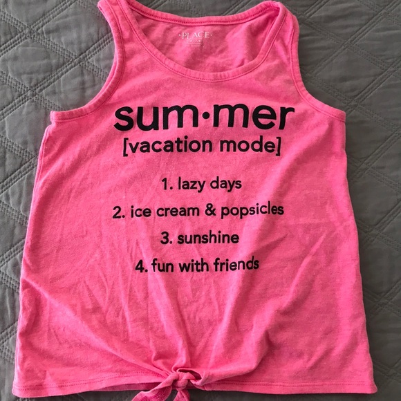 The Children's Place Other - 🌻Children’s place neon pink  summer tank top